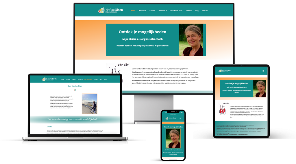 Portfolio voorbeeld website Marlou-Elsen